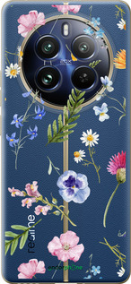 Силиконовый чехол Цветочный фон v2 для Realme Realme 12 Pro - 5472u-3649 изображение 