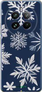 Силиконовый чехол Снежинки для Realme Realme 12 Pro - 5821u-3649 изображение 