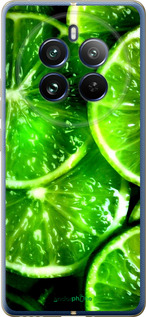 Силіконовий чехол Зелені часточки лимона для Realme Realme 12 Pro - 852u-3649 изображение 