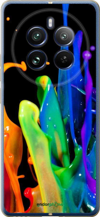 Силиконовый чехол брызги краски для Realme Realme 12 Pro - 3957u-3649 изображение 