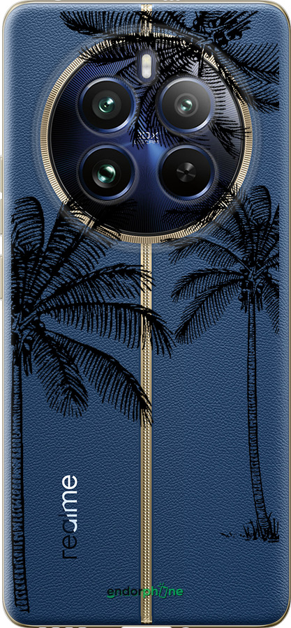Силіконовий чехол Пальми1 для Realme Realme 12 Pro - 4634u-3649 изображение 