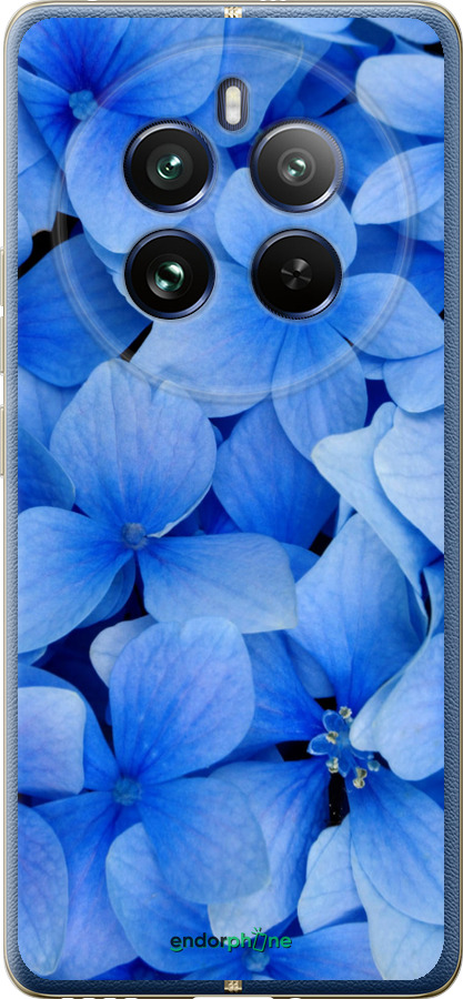Силіконовий чехол Сині квіти для Realme Realme 12 Pro - 526u-3649 изображение 