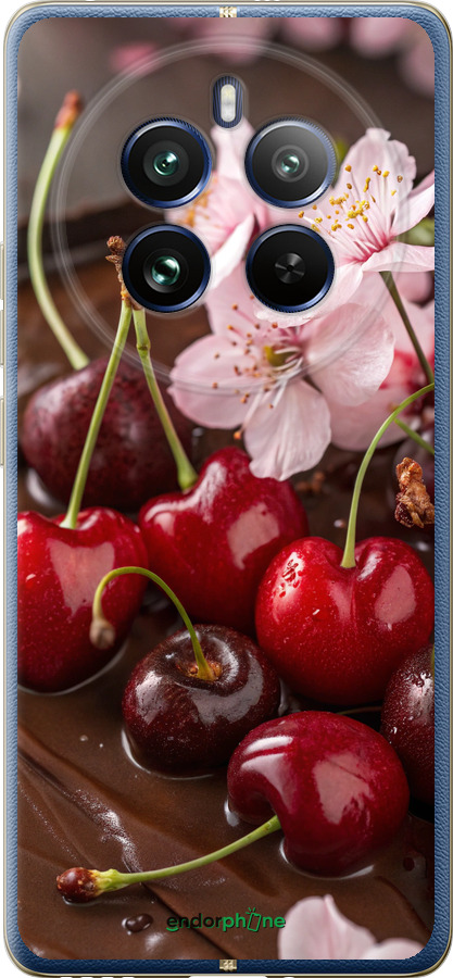 Силіконовий чехол Вишня у шоколаді для Realme Realme 12 Pro - 6698u-3649 изображение 