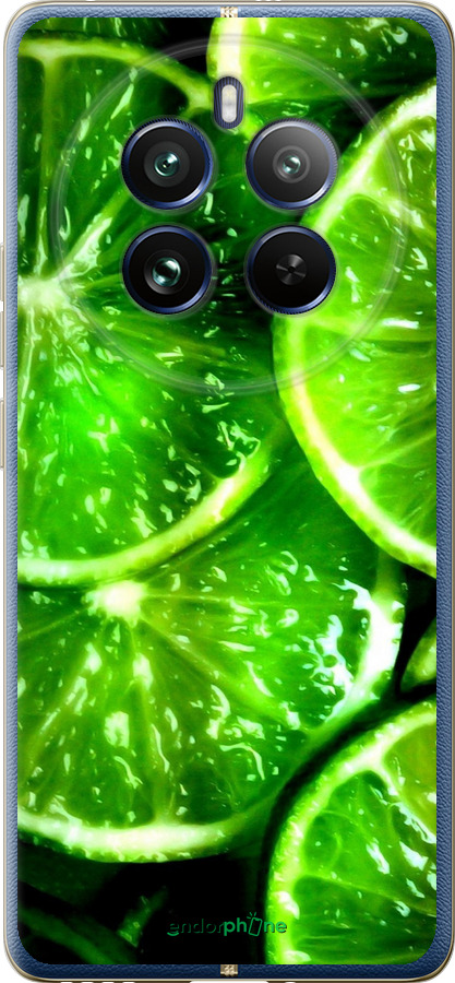 Силіконовий чехол Зелені часточки лимона для Realme Realme 12 Pro - 852u-3649 изображение 