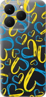 Силиконовый чехол Сердца UA для Realme 15T 5G - 5292u-4159 изображение 
