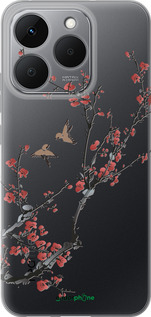 Силиконовый чехол Сакура v2 для Realme 15T 5G - 5538u-4159 изображение 