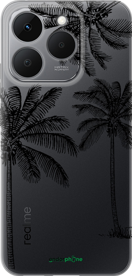Силиконовый чехол Пальмы1 для Realme 15T 5G - 4634u-4159 изображение 