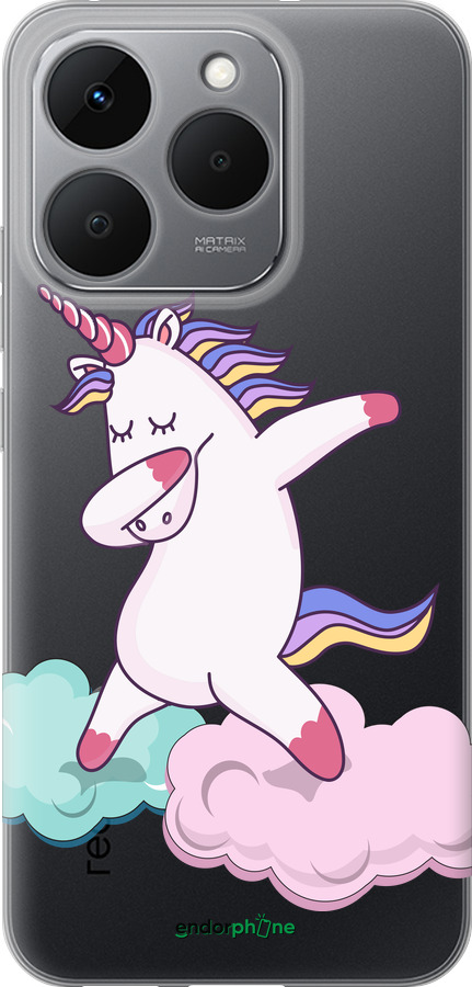 Силиконовый чехол Единорог для Realme 15T 5G - 4702u-4159 изображение 