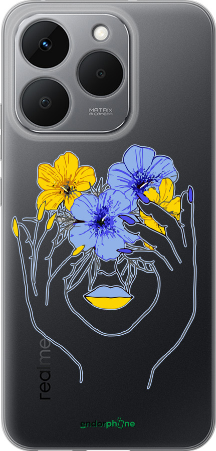 Силиконовый чехол Девушка v4 для Realme 15T 5G - 5276u-4159 изображение 