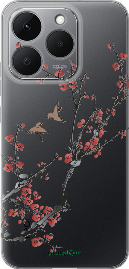 Силиконовый чехол Сакура v2 для Realme 15T 5G - 5538u-4159 изображение 