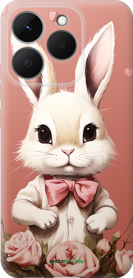 Силиконовый чехол Зайчик для Realme 15T 5G - 5669u-4159 изображение 