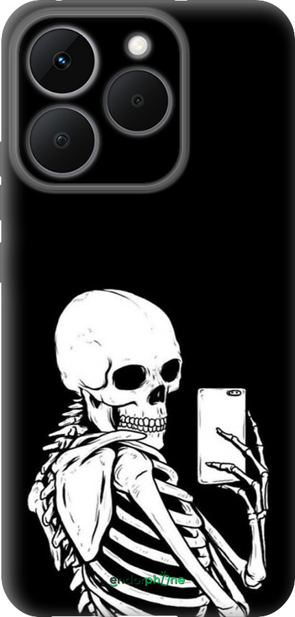 Силиконовый чехол Скелет делает Selfie для Realme 15T 5G - 6535u-4159 изображение 