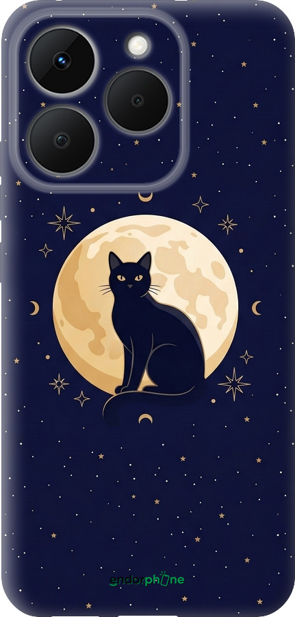 Силиконовый чехол Cute Cat Celestial/Witchy для Realme 15T 5G - 6787u-4159 изображение 