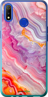 Силиконовый чехол Мрамор 2 для Realme 3 - 6307u-1869 изображение 