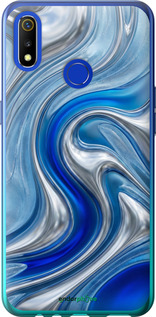 Силиконовый чехол 'Liquid Chrome' для Realme 3 изображение 3