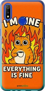 Силиконовый чехол 'Funny Cat' для Realme 3 изображение 5