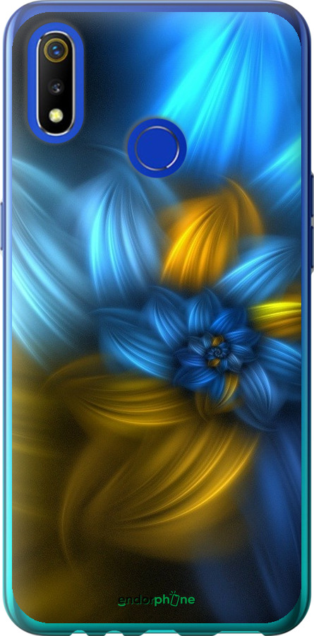 

Силіконовий чохол "Візерунок 46" для Realme 3, Синій