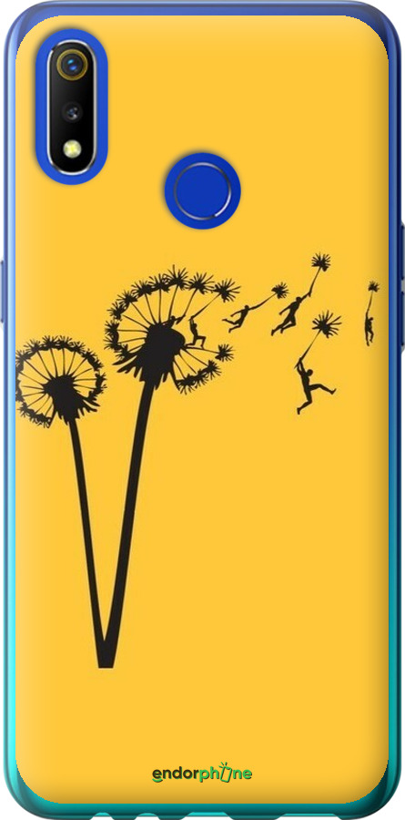 Силіконовий чехол Мінімалізм кульбаби для Realme 3 - 6449u-1869 изображение 