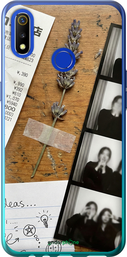 Силиконовый чехол Aesthetic Scrapbook Collage для Realme 3 - 6773u-1869 изображение 