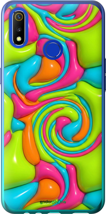 Силиконовый чехол Y2K Jelly Dream для Realme 3 - 6780u-1869 изображение 