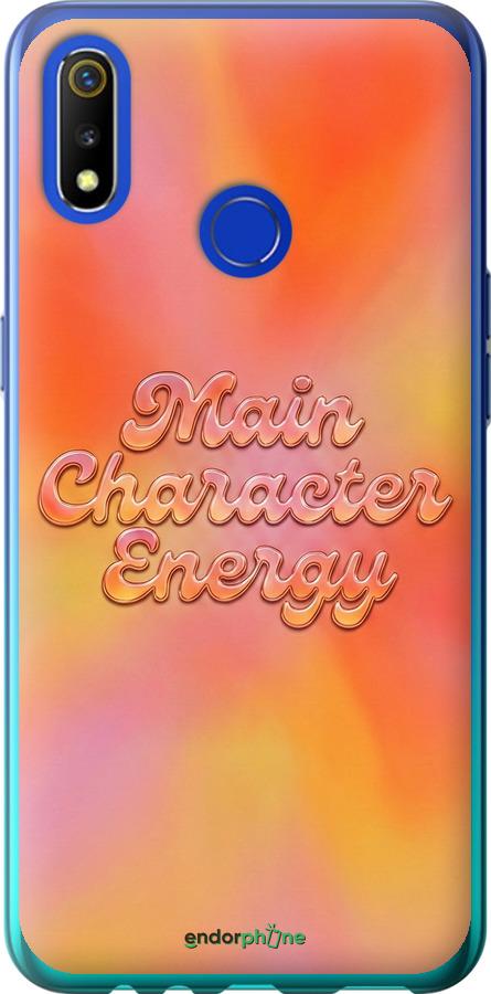 Силіконовий чехол Aura Gradient Main Character Energy Aesthetic Y2K для Realme 3 - 6783u-1869 изображение 