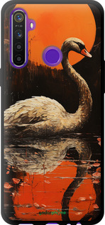 TPU чехол Лебедь для Realme 6i - 5964b-2059 изображение 
