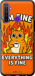 TPU чехол Funny Cat для Realme 5 - 6786b-1862 изображение 