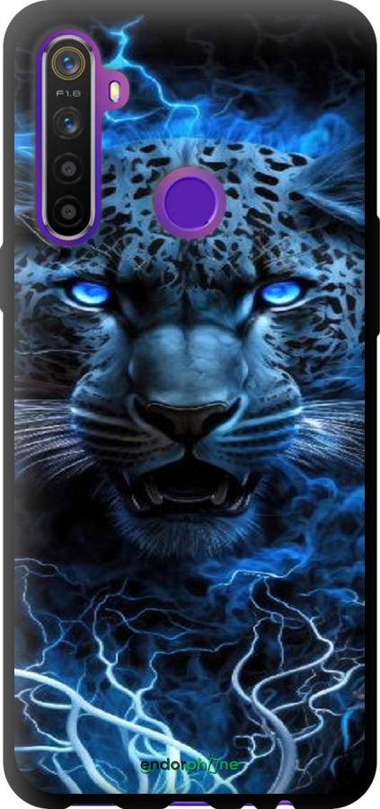 TPU чехол Крижаний леопард для Realme 5 - 6460b-1862 изображение 