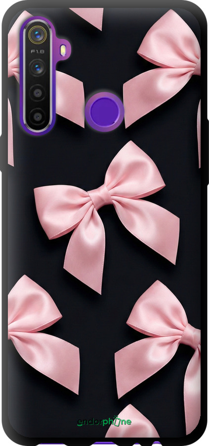 TPU чехол Coquette Ribbons Dark Coquette для Realme 5 - 6767b-1862 изображение 