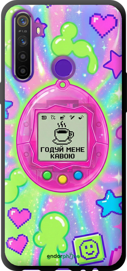 TPU чехол Y2K Aesthetic Retro Pet: Годуй мене кавою для Realme 5 - 6784b-1862 изображение 
