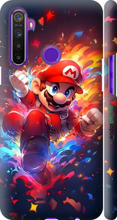 3D пластиковый матовый чехол Супер Марио для Realme 6i - 6342m-2059 изображение 
