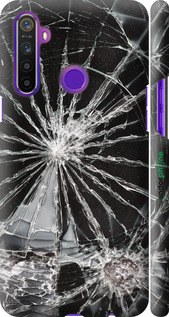 3D пластиковый матовый чехол Glass для Realme 5 - 6608m-1862 изображение 