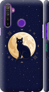 3D пластиковый матовый чехол 'Cute Cat Celestial/Witchy' для Realme 5 изображение 17