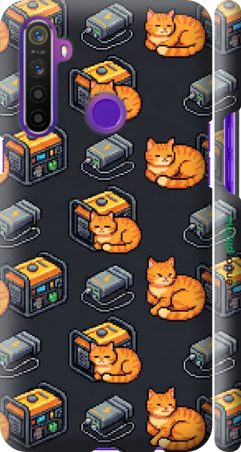 3D пластиковый матовый чехол Autonomous Zone для Realme 6i - 6771m-2059 изображение 