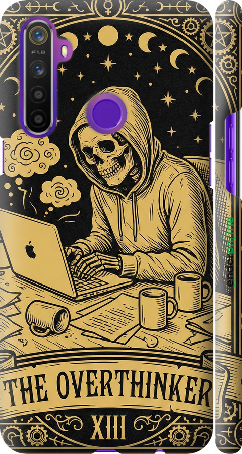 3D пластиковый матовый чехол The Overthinker для Realme 5 - 6774m-1862 изображение 