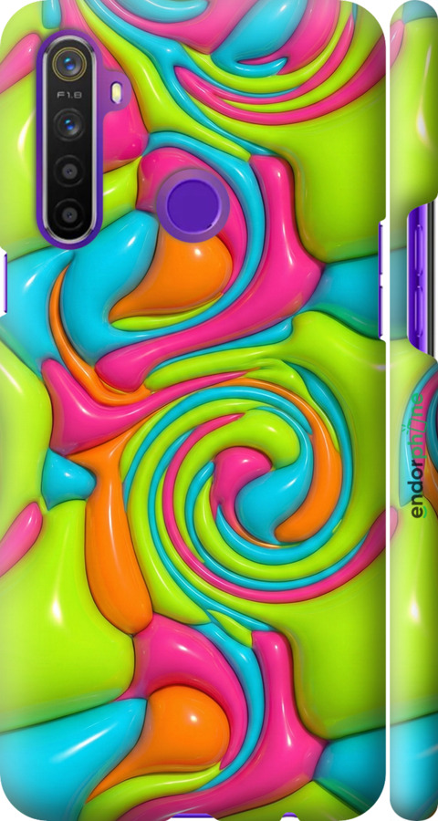 3D пластиковый матовый чехол Y2K Jelly Dream для Realme 5 - 6780m-1862 изображение 