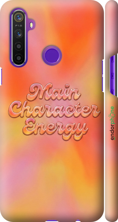3D пластиковый матовый чехол Aura Gradient Main Character Energy Aesthetic Y2K для Realme 6i - 6783m-2059 изображение 