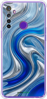 Силіконовий протиударний с посиленими кутами чехол Liquid Chrome для Realme 6i - 6781sp-2059 изображение 