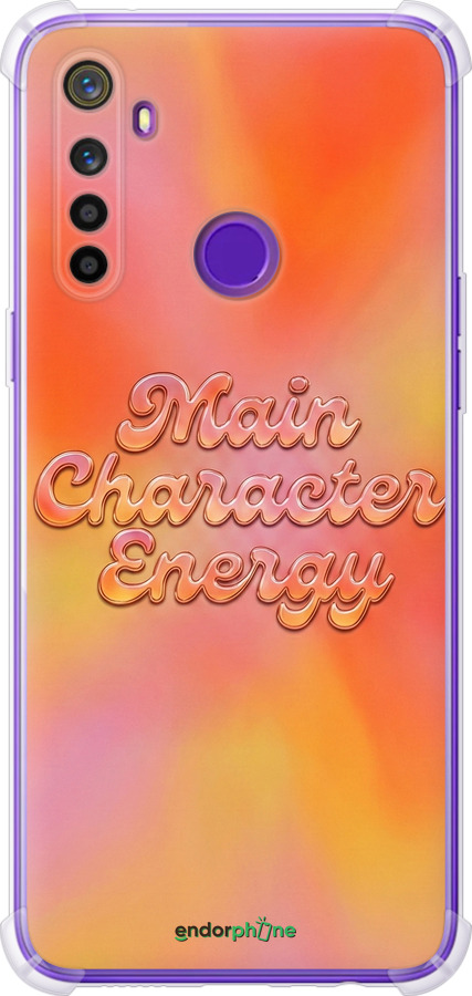 Силикон с усиленными углами чехол Aura Gradient Main Character Energy Aesthetic Y2K для Realme 5 - 6783sp-1862 изображение 