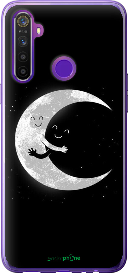 2D пластиковый чехол Лунные объятия для Realme 5 - 6508t-1862 изображение 