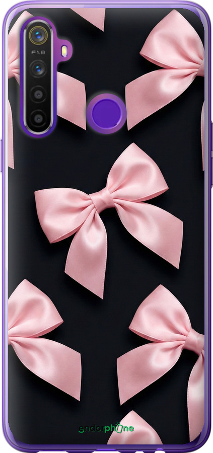 2D пластиковый чехол Coquette Ribbons Dark Coquette для Realme 5 - 6767t-1862 изображение 