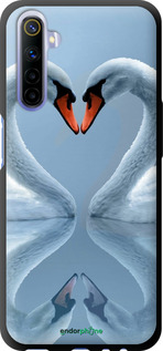 TPU чехол Лебеди для Realme 6 - 6007b-1913 изображение 