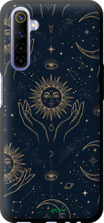 TPU чехол Celestial Harmony: Sun & Moon Gold Mystic Pattern для Realme 6 - 6778b-1913 изображение 
