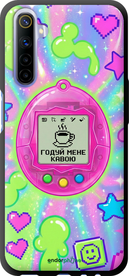 TPU чехол Y2K Aesthetic Retro Pet: Годуй мене кавою для Realme 6 - 6784b-1913 изображение 