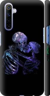 3D пластиковий матовий чехол Із зображенням скелета для Realme 6 - 6537m-1913 изображение 