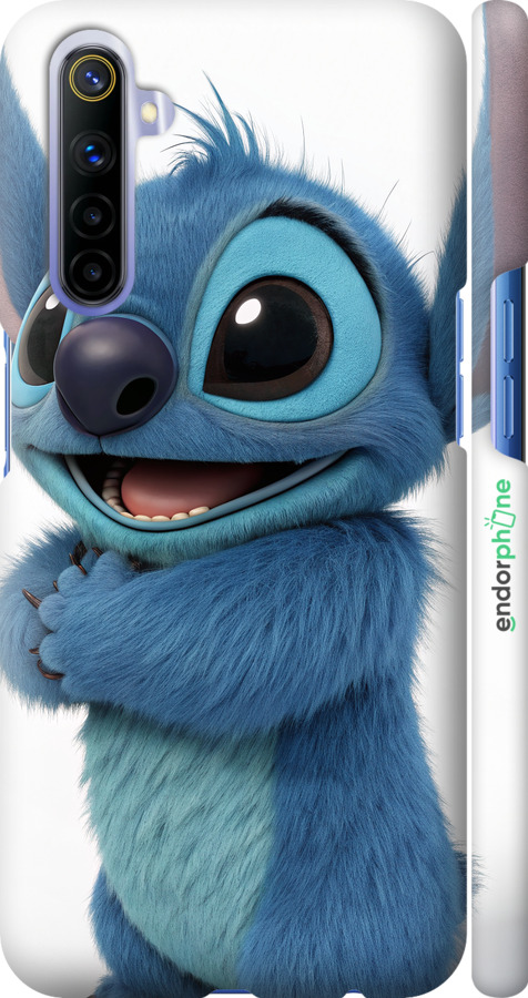 3D пластиковий матовий чехол Стіч 1 для Realme 6 - 6686m-1913 изображение 