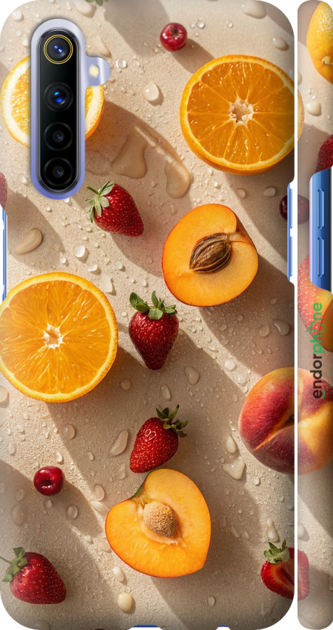 3D пластиковый матовый чехол Фрукты 3 для Realme 6 - 6703m-1913 изображение 
