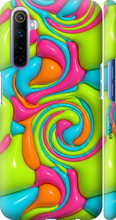 3D пластиковый матовый чехол Y2K Jelly Dream для Realme 6 - 6780m-1913 изображение 