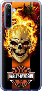 2D пластиковий чехол Харлей девидсон для Realme 6 - 6370t-1913 изображение 
