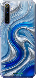 2D пластиковый чехол Liquid Chrome для Realme 6 - 6781t-1913 изображение 